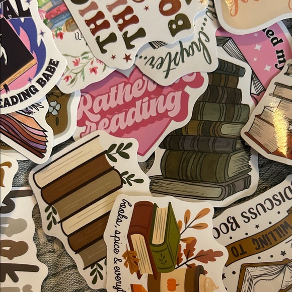 Colorful Book-Themed Sticker Set (40) - Picture 5 of 7